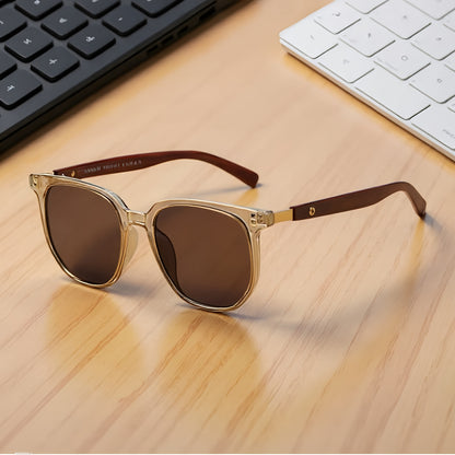 Vintage Style UV400 Unisex Wooden Shade Sunglass