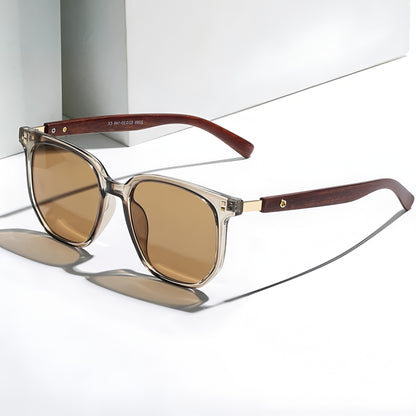 Vintage Style UV400 Unisex Wooden Shade Sunglass