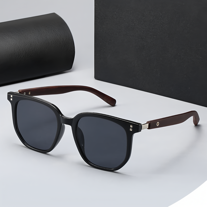 Vintage Style UV400 Unisex Wooden Shade Sunglass