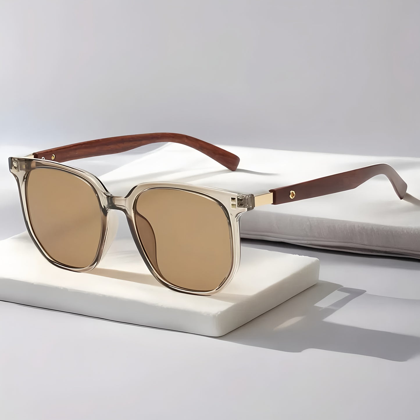 Vintage Style UV400 Unisex Wooden Shade Sunglass