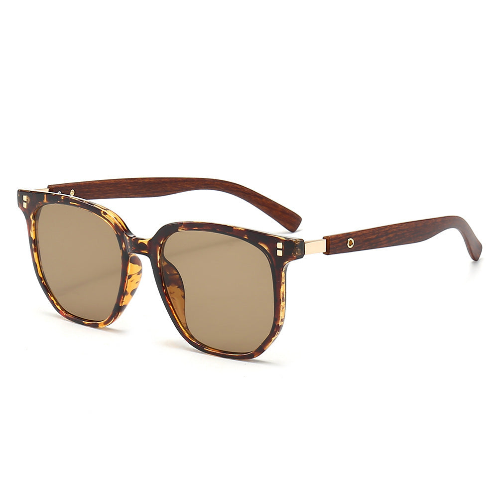 Vintage Style UV400 Unisex Wooden Shade Sunglass